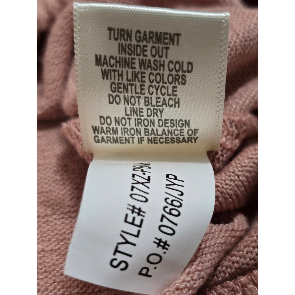 Just Be Self Pink Positive Vibes Crew Neck‎ Pullover Top Womens Size L - Picture 6 of 13